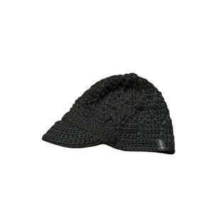 Pistil Jax Brim Cable Knit Inner Fleece Ear Band Short brim women's hat Black